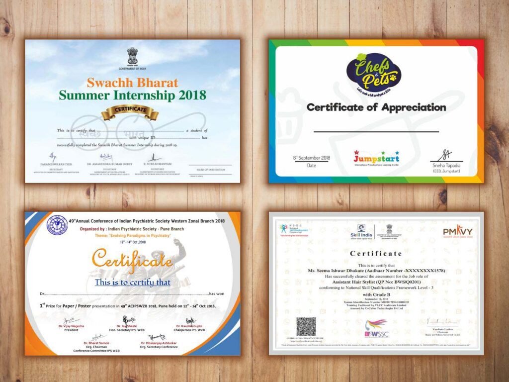 Certificate Printing Stockton 