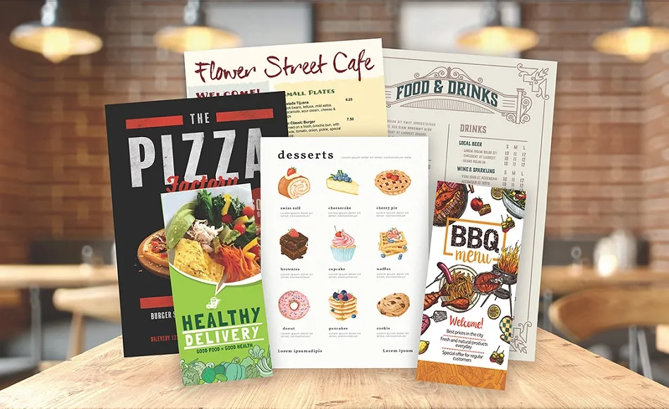 Menu Printing Stockton 