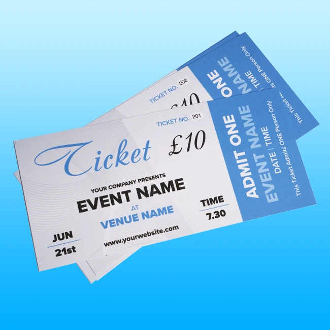 Tickets Printing Stockton 
